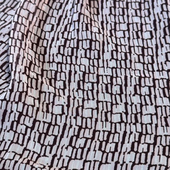 NY&C Sleeveless Blouse Flowy Tank‎ Top Brown Print Casual Size S - Picture 2 of 3